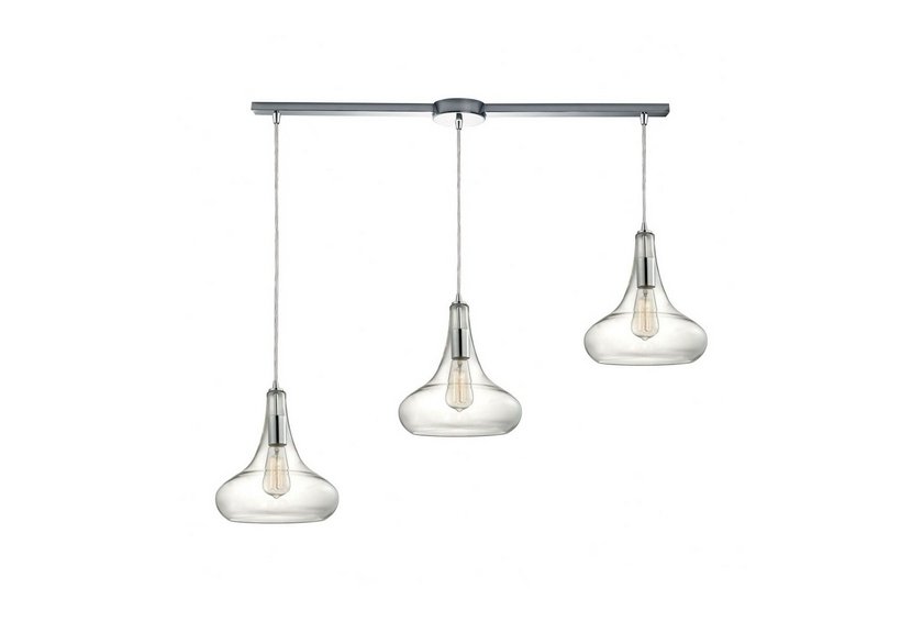 Elk Orbital Light Pendant Modern, Style Mid and inspirations Inches and inches Polished Finish Clear Glass