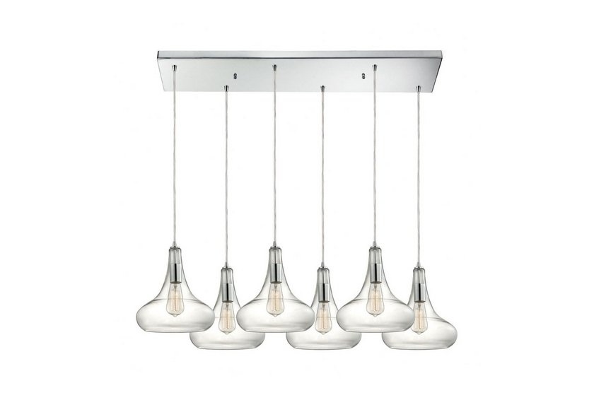 Elk Orbital Light Pendant Modern, Style Mid and inspirations Inches and inches Polished Finish Clear Glass
